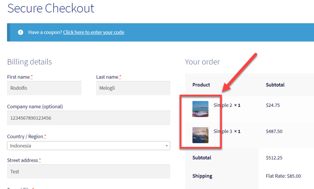 WooCommerce: Show Product Images @ Checkout Page